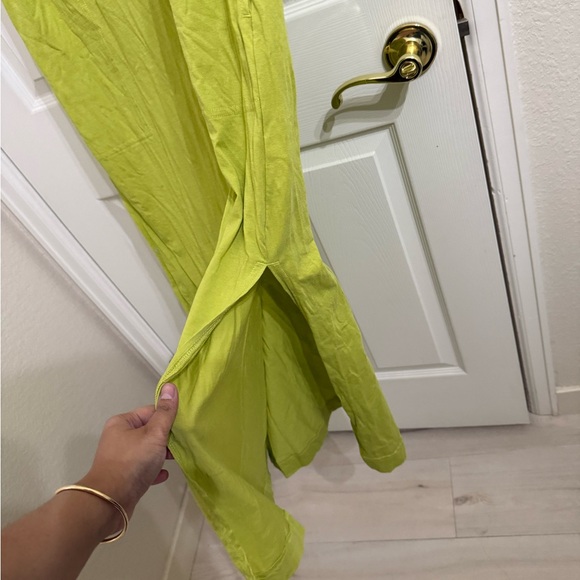 Free People Beach FP Sleeveless Lime Green Maxi Tank Dress - Picture 6 of 8